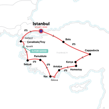 itinerary map