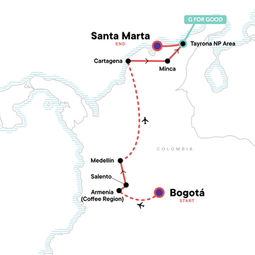itinerary map