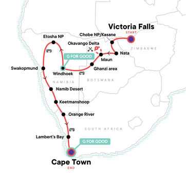 itinerary map