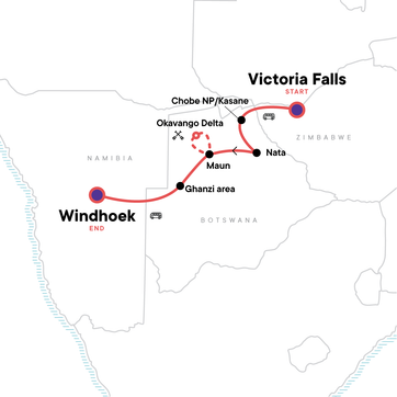 itinerary map
