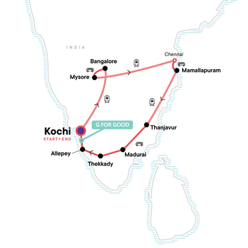 itinerary map