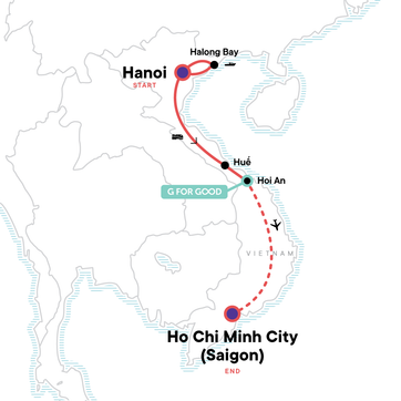 itinerary map