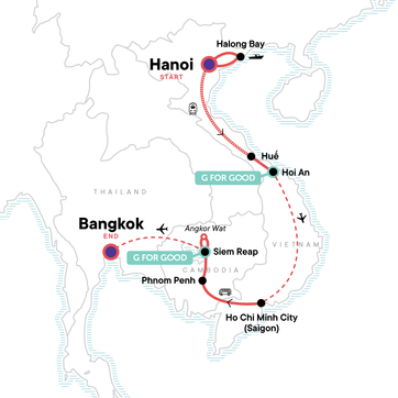 itinerary map