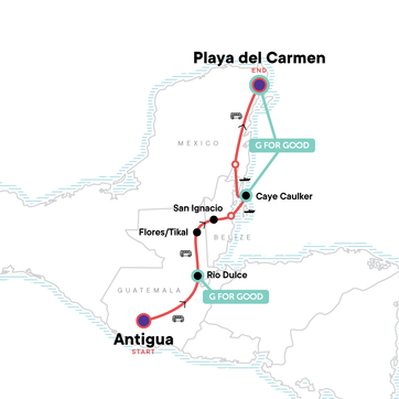 itinerary map
