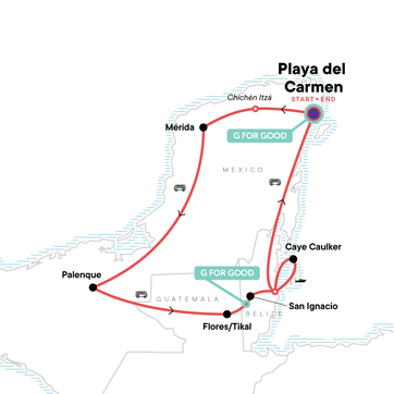 itinerary map