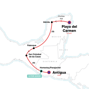 itinerary map