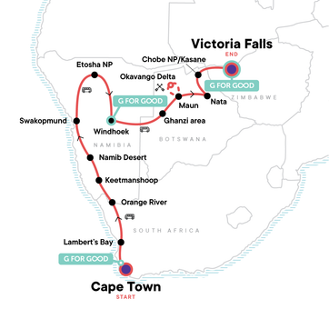 itinerary map
