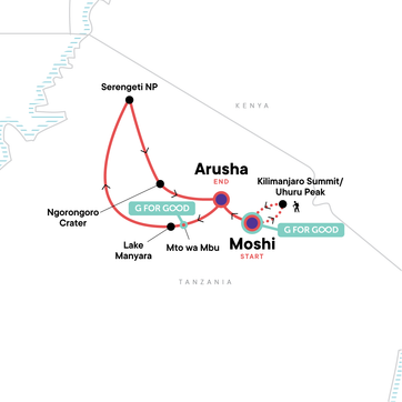 itinerary map