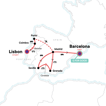 itinerary map