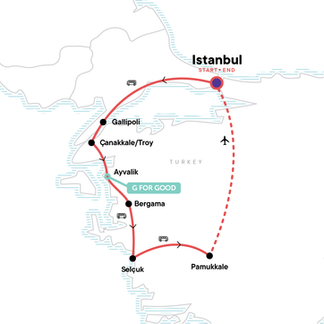 itinerary map