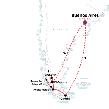 itinerary map