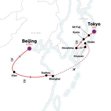 itinerary map