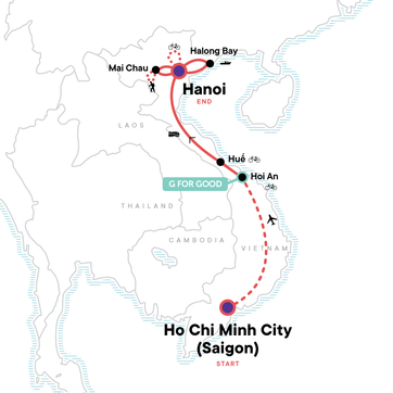 itinerary map