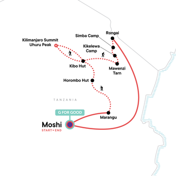 itinerary map