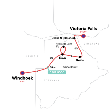 itinerary map