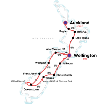 itinerary map