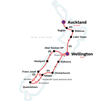 itinerary map
