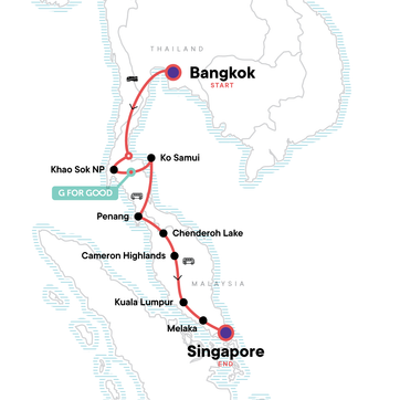itinerary map