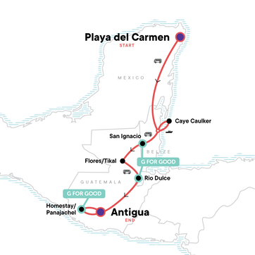 itinerary map
