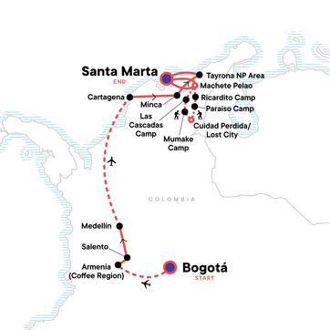 itinerary map