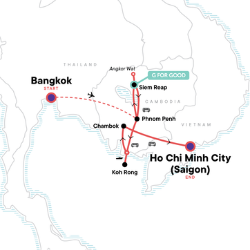 itinerary map