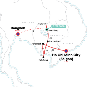 itinerary map