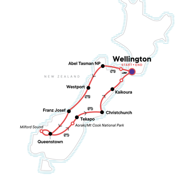 itinerary map