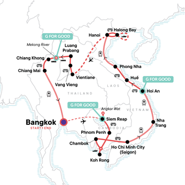 itinerary map