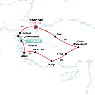 itinerary map