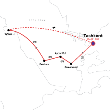 itinerary map