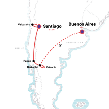 itinerary map
