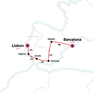 itinerary map