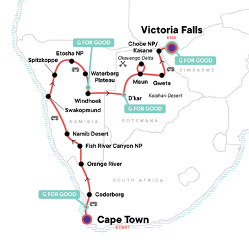itinerary map