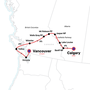 itinerary map