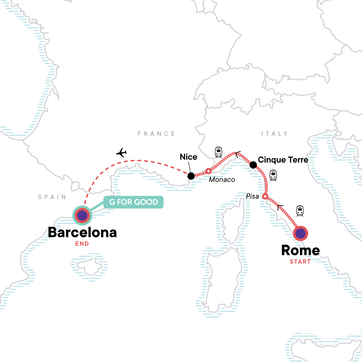 itinerary map
