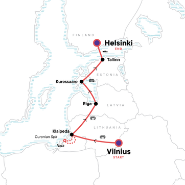 itinerary map