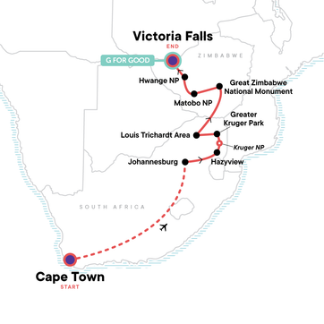 itinerary map