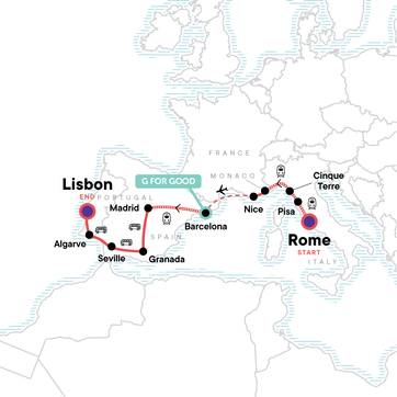 itinerary map