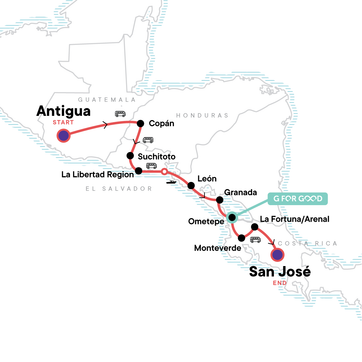 itinerary map