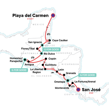 itinerary map