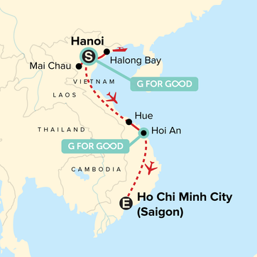 itinerary map