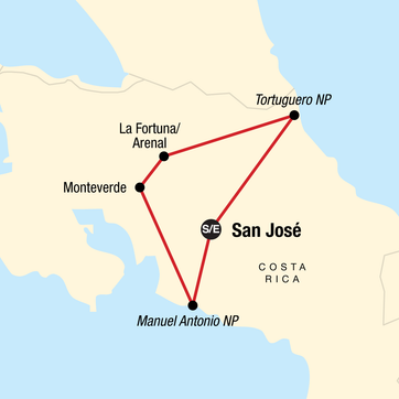 itinerary map