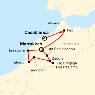 itinerary map