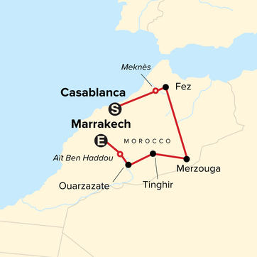 itinerary map