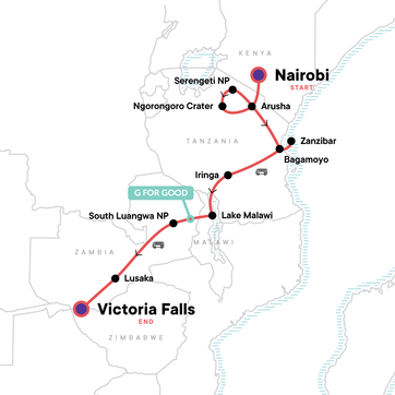 itinerary map