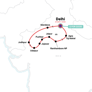 itinerary map