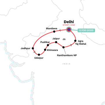 itinerary map