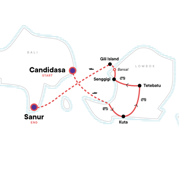itinerary map