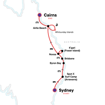 itinerary map