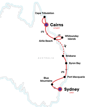 itinerary map